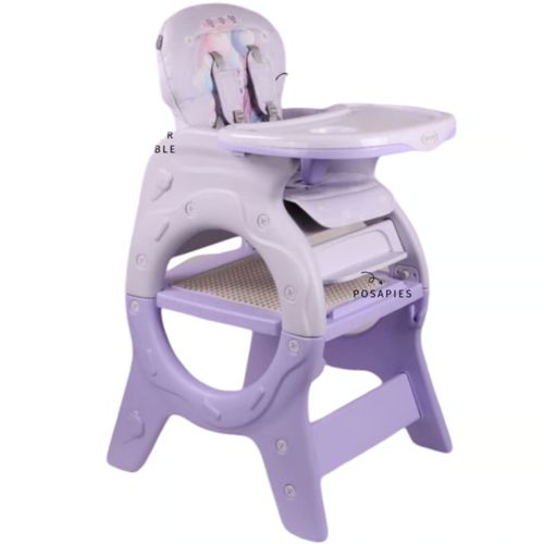 SILLA CARPETA 4 EN 1 LILA DONNA COMEDOR PARA BEBES (MUNDO ELECTRONICO)