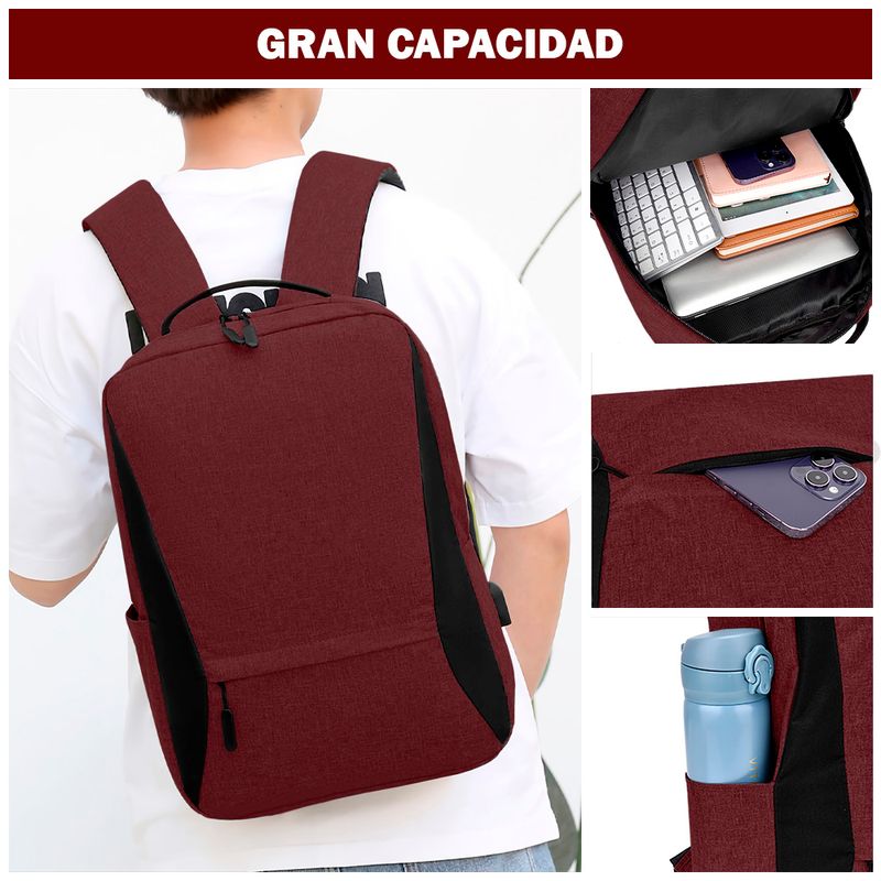 Mochila-Porta-Laptop-156--con-Puerto-USB-Rojo-B51