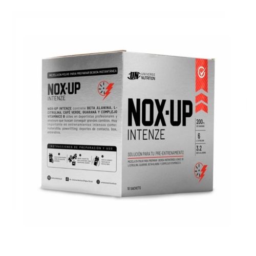 Pre - Entreno Nox Up Intenze Caja 10 unid Fruit Punch