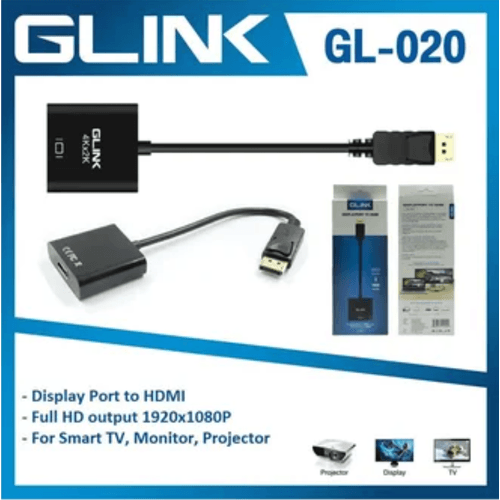 Adaptador Convertidor Display Port a HDMI GLINK 4k ultra HD Dp A HDMI