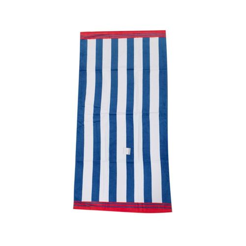 Toalla De Playa Rectangular Rayas Azul 80Cm X 160Cm