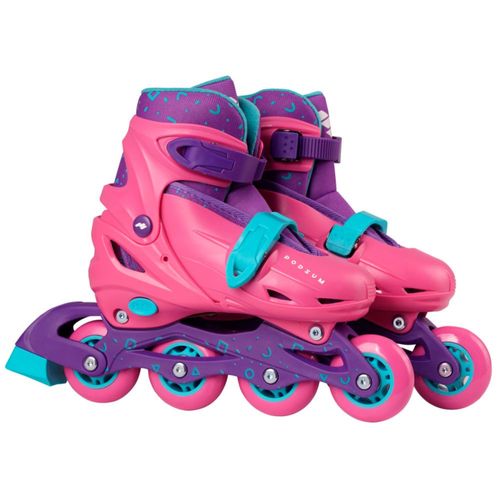 Patin Podium Inf En Línea Pp+Set Protecc Rosado