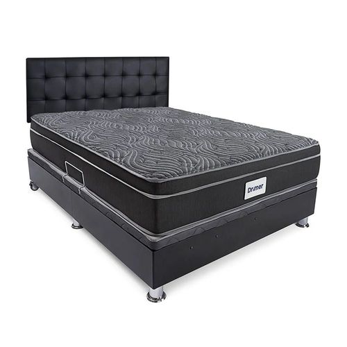 Dormitorio Divan Laqueada Negro Ventus Queen