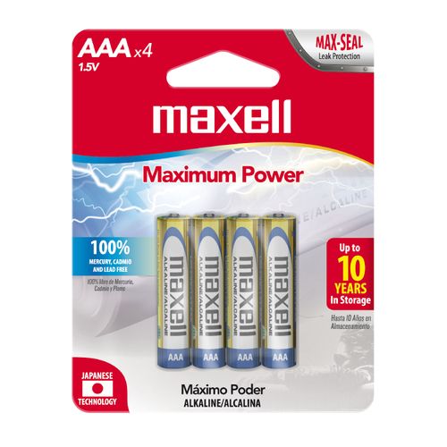 Pilas Pack x 4 AAA Maxell