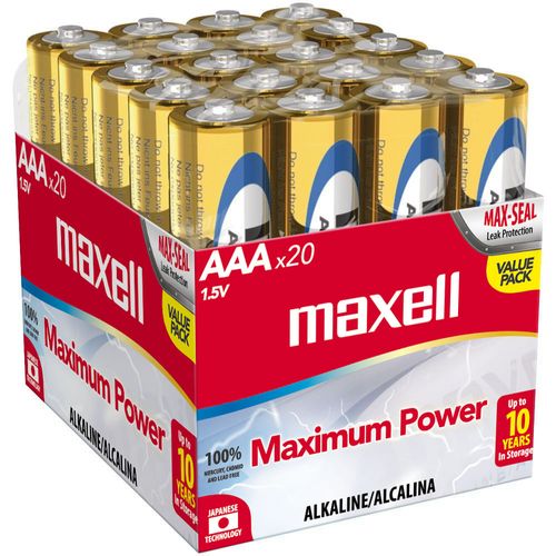 Pilas Pack x 20 AAA Maxell