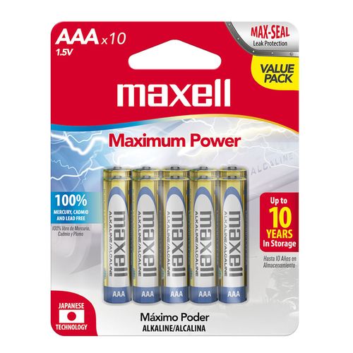 Pilas Pack x 10 AAA Maxell