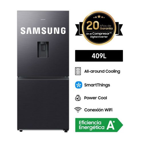 Refrigeradora Samsung RB45DG6300B1PE Bottom Freezer Digital Inverter 409L Gris