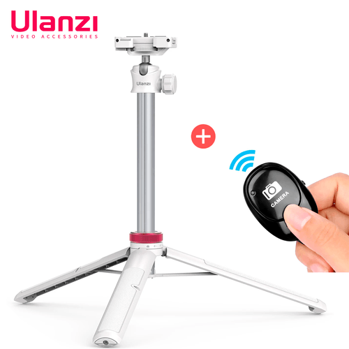 Selfi stick Mt-44 Ulanzi Mini Trípode Portátil Blanco+ Disparador Bluetooth