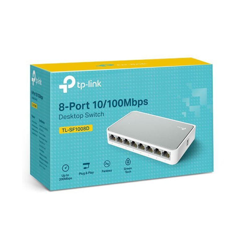 TP-Link---Switch-TL-SF1008D-de-8-Puertos-10-100Mbps