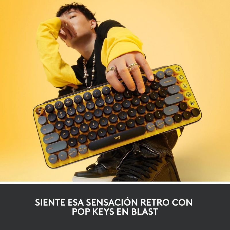 TECLADO-MECANICO-LOGITECH-POP-KEYS-USB-COLOR-BLAST