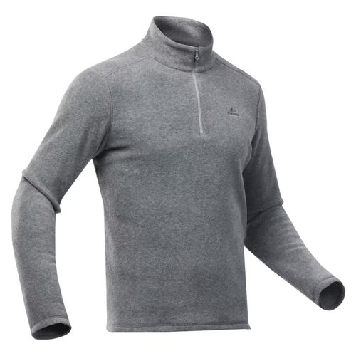 Forro polar de montaña y trekking Hombre Quechua MH100 - Gris Talla M