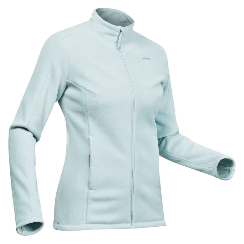 Casaca Polar de montaña y trekking Mujer Quechua MH500 Verde