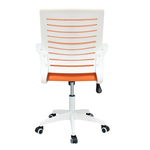 Silla-de-Oficina-Ergonomica-Oskar-Naranja-con-Respaldar-Reforzable---Base-Blanca