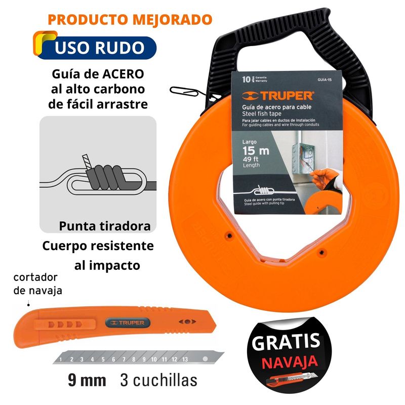 Wincha-Pasacables-15m-destornillador-inalambrico-pelacable-PROFESIONAL