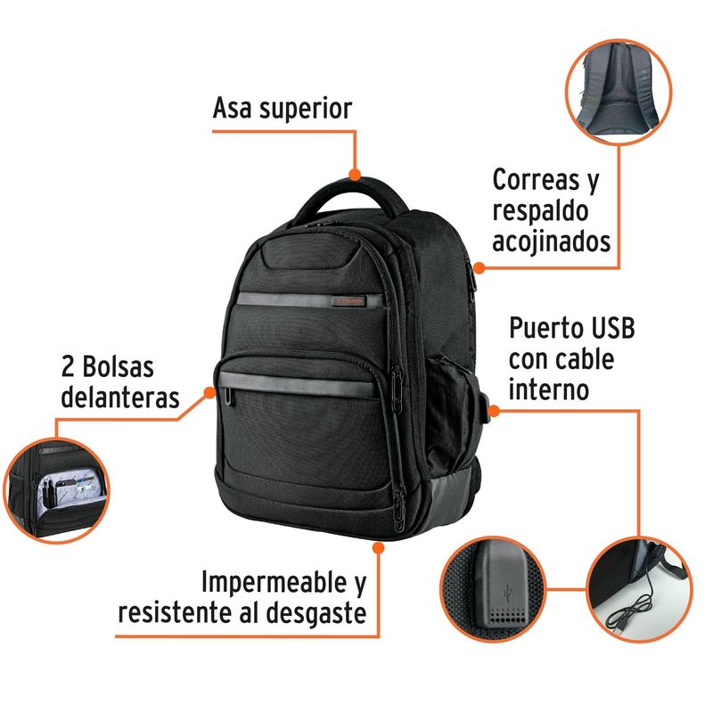 Mochila-Porta-laptop-Maleta-deportiva-viaje-Truper