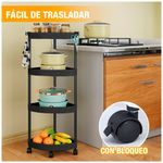 Carrito-Organizador-Estante-Esquinero-con-Ruedas-para-Cocina-YG5-Negro