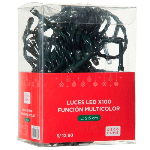 Luces Led DECO HOME 100un C Fun Multicolor