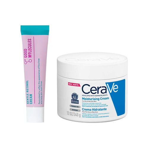 Crema Retinol Suave - Good Molecules 30ml+CeraVe Crema Hidratante 340g