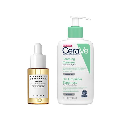 Madagascar Centella Ampoule 30 ml+Gel Limpiador Espumoso 236ml