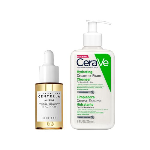 Madagascar Centella Ampoule 30 ml+Limpiador Crema Espumosa 236ml