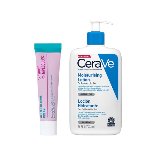 Crema Retinol Suave - Good Molecules 30ml+Loción Hidratante 473 ml