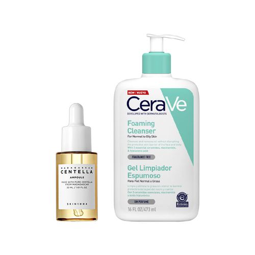 Madagascar Centella Ampoule 30 ml+Gel Limpiador Espumoso 473ml