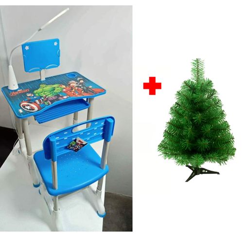 Escritorio para Niños de los Avengers Ergonómico con Lámpara LED Incluye Árbol 60cm de Alto (MUNDO E