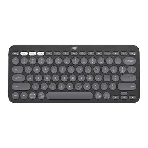 Teclado Logitech Pebble Keys 2 K380s inalámbrico Bluetooth Multidispositivo Grafito