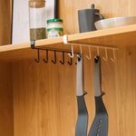 6-Ganchos-Repisa-de-Metal-para-Tazas-Organizador-de-Cocina-Baño-Closet-Negro-Easy-Home