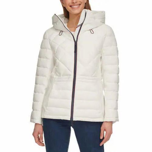 Casaca para Mujer Tommy Hilfiger Acolchada - Blanca Talla S