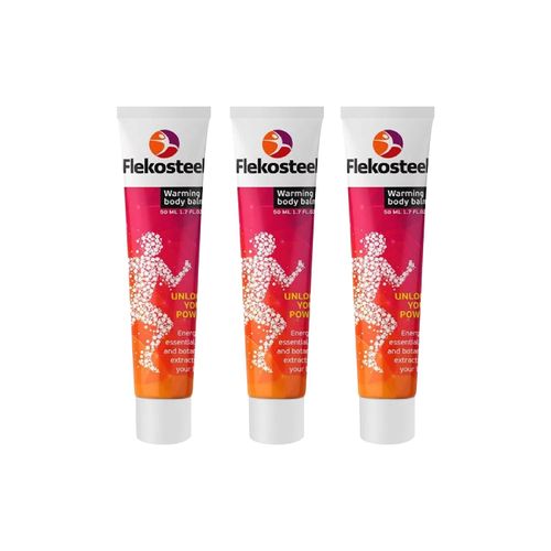 Balsamo Para Dolor Muscular y De Articulaciones Flekosteel 50ml 3 Uni