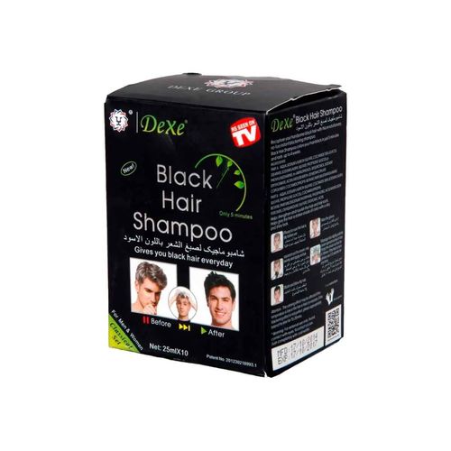 Black Hair Shampoo Dexe 25ml x 10