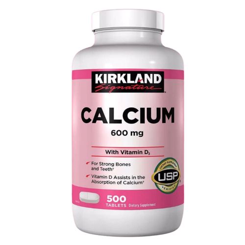 Calcio 600 mg Kirkland 500 Tabletas