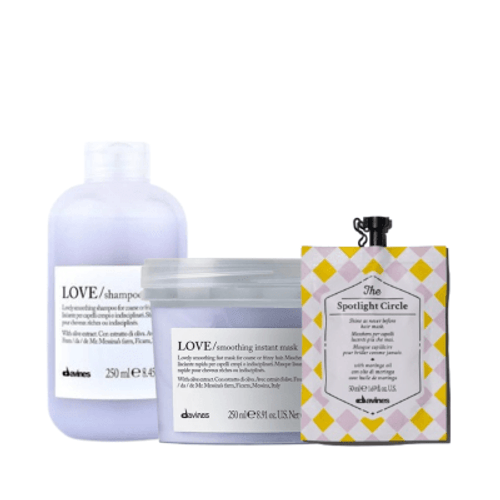 Pack davines love smoothing