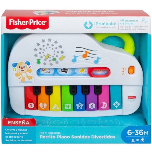 Fisher Price Ríe y Aprende Perrito Piano Sonidos Divertidos GFX33