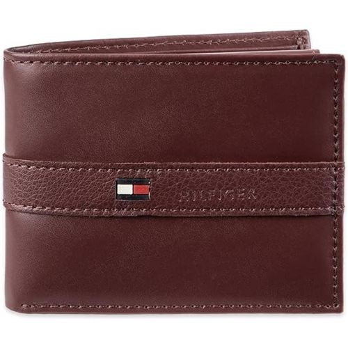 Billetera Tommy Hilfiger para Hombre Bifold Color Vino