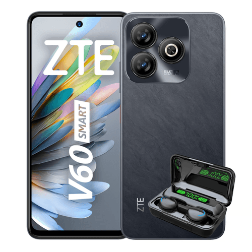 ZTE BLADE V60 Smart 4RAM + 256GB - NEGRO + Audifonos Bluetooth - copy