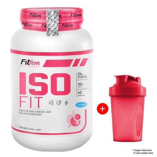 Proteína Fitfem Iso Fit 1.1 kg Vainilla + Shaker