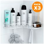 Pack-X3-Organizador-Esquinero-con-Ganchos-para-Baño-Blanco-W16