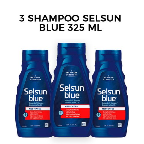 3 Shampoo Selsun Blue 325ml