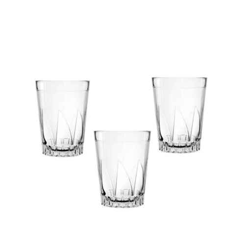 Set de 6 Vasos de Vidrio Diseño Velero