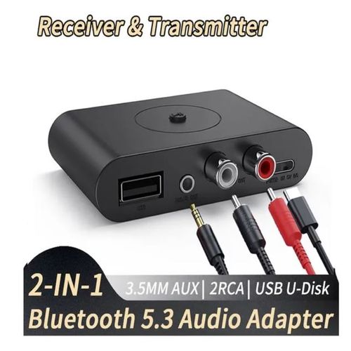 Receptor de Audio con Bluetooth 5.3 Adaptador Inalámbrico