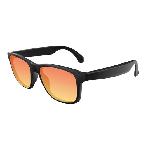 Lentes de Sol Bluetooth con Parlante, 4H, IPX4, UV400, Negro y Rojo