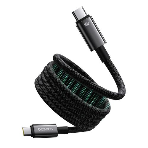 Cable Tipo C a Tipo C, Magnético, Baseus, 100W, 1M, negro