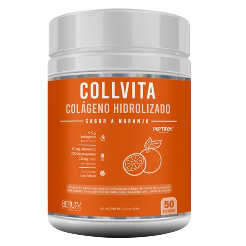 Beauty Glow | Colágeno 100% Hidrolizado 500 gr. | Naranja