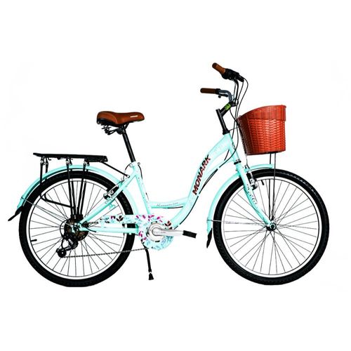 Bicicleta Monark Para Mujer Romantic Teen Aro 24  Verde