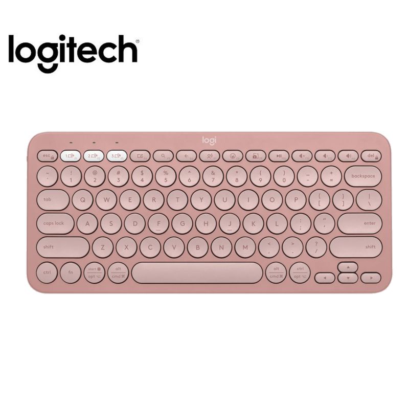 Combo-De-Teclado-Y-Mouse-Logitech-Pebble-2-K380s--Mouse-M350s-Bluetoot-Wirelless-Rosado