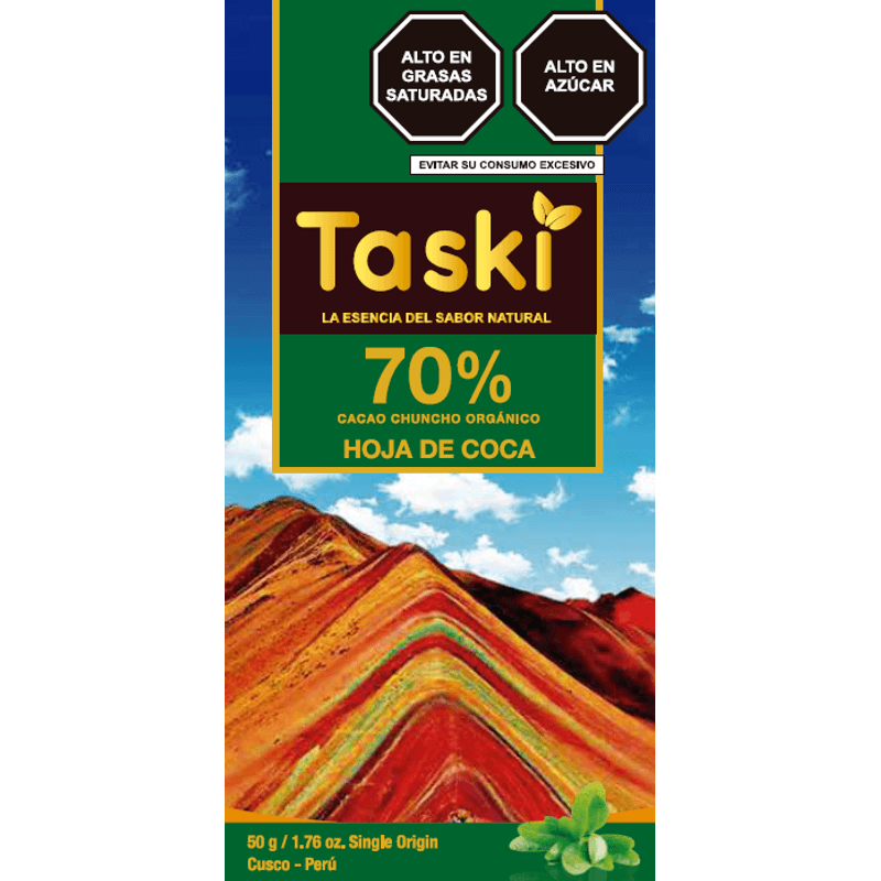 Chocolate-TASKI-70--Cacao-Hoja-de-Coca-50g