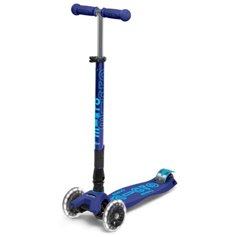 Scooter-Maxi-Micro-Deluxe-Foldable-Led-Navy-Blue