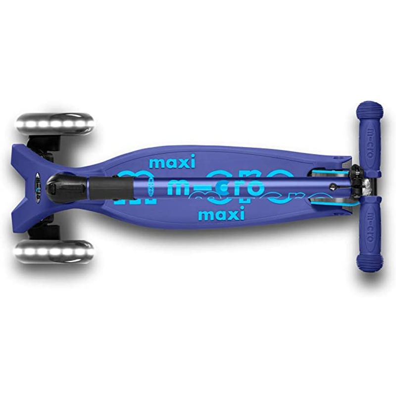 Scooter-Maxi-Micro-Deluxe-Foldable-Led-Navy-Blue